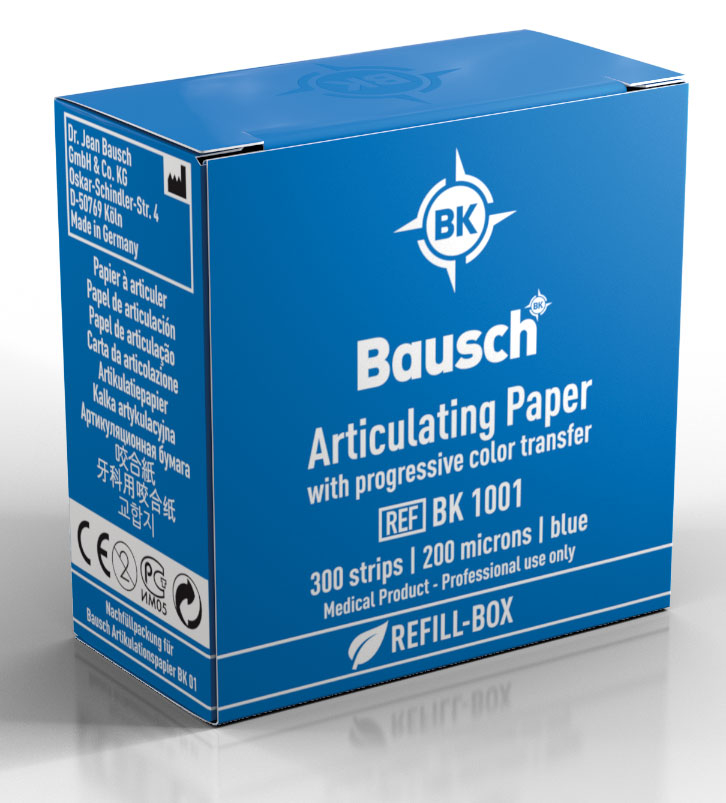 Papier à articuler BK 01 - BK 02 - Boite de 300 feuilles - BAUSCH